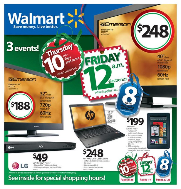 Walmart Black Friday 2011 Ad Scan - Page 1