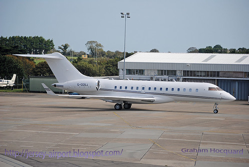 G-CGSJ Bombardier BD-700 Global Express by Jersey Airport Photography