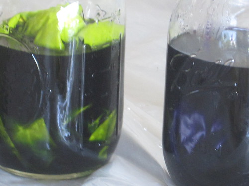 dyeing in jars