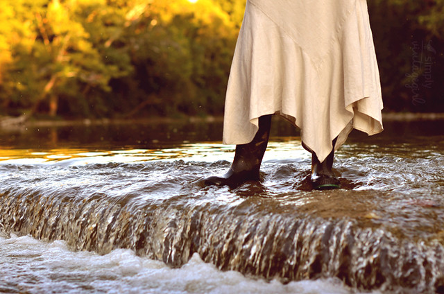 Boots on the stream...