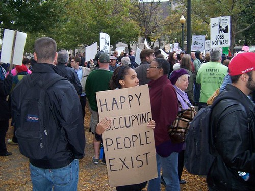 Thousands gathered for the Occupy Detroit demonstration and camp-in at Grand Circus Park on October 14, 2011. Detroit was the first major city where the crisis struck in the United States. by Pan-African News Wire File Photos