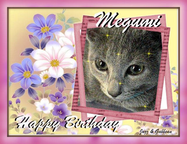 Megumi's Birthday Card