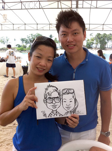 caricature live sketching for LGT Family Day - 1