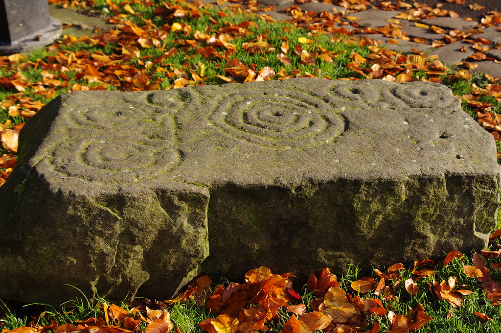 Autumn Spiral Stone