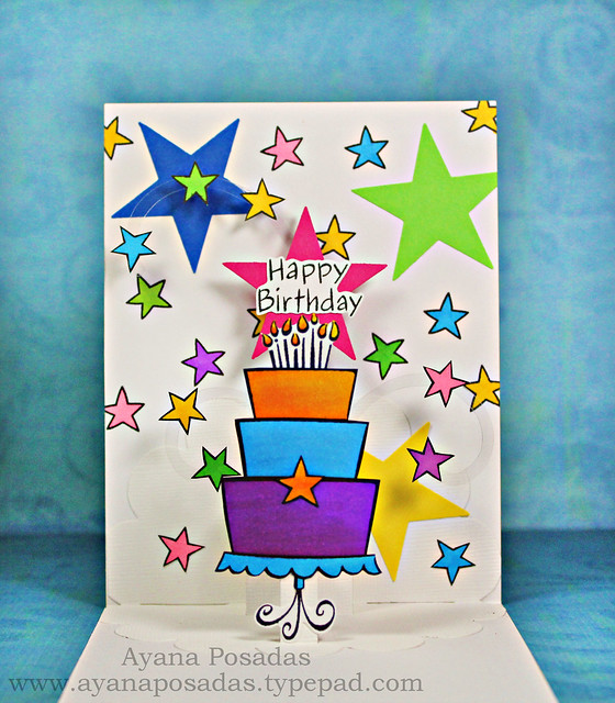 Pop-Up Star Birthday Cake (2)