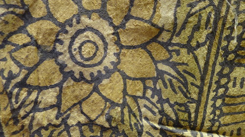 kalamkari - detail of radha's silk