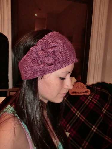 Wineberry headband/ear warmer
