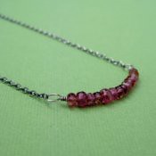 Delicate Pink Tourmaline Necklace