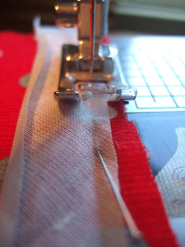 Sewing inside binding