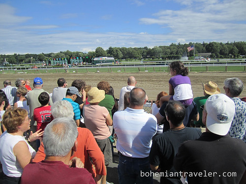 At Saratoga Race Track