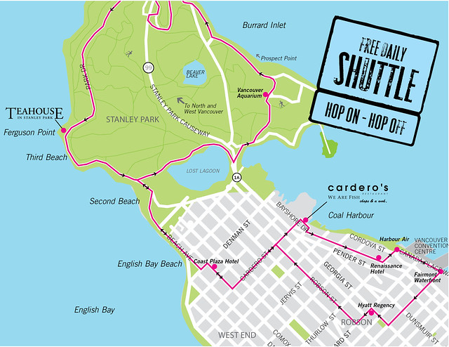 Teahouse Shuttle Map