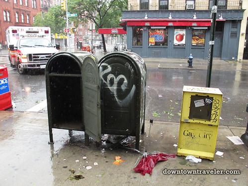 Aftermath of Hurricane Irene in NYC_St Marks Pl