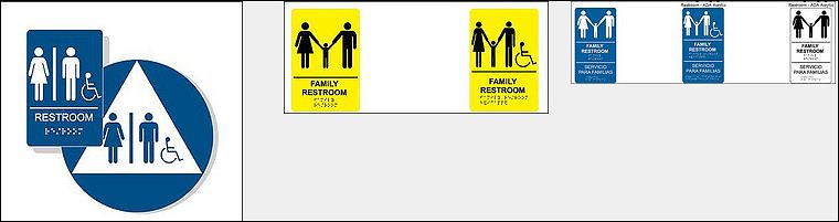 ADA Family Restroom Signs