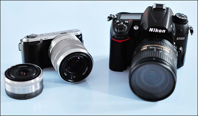 Sony NEX-C3 17-55mm 16mm f/2.8 Nikon D7000 16-85mm