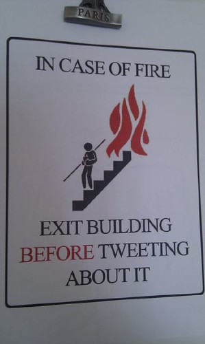 Exit Building Before Tweeting About It