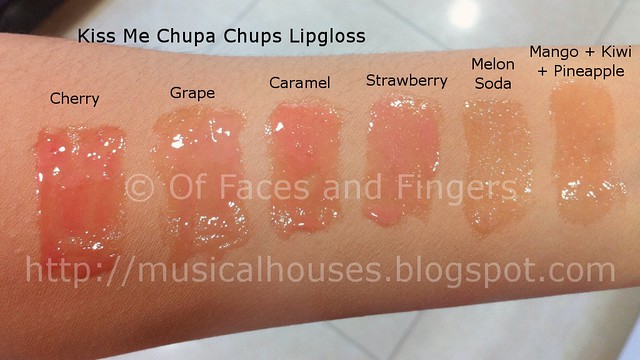 chupa chups lipgloss swatches w