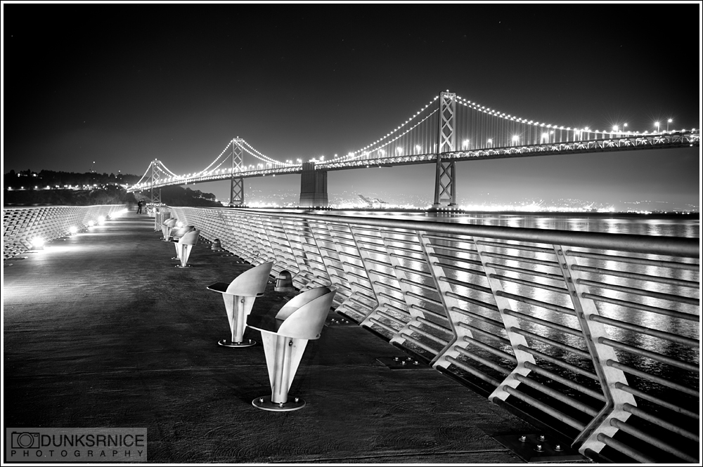 Bay Bridge, San Francisco B&W.