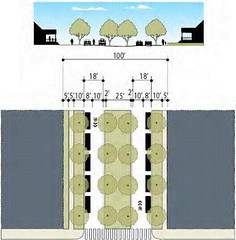 planning specs for a complete street (via Ranson Renewed presentation)