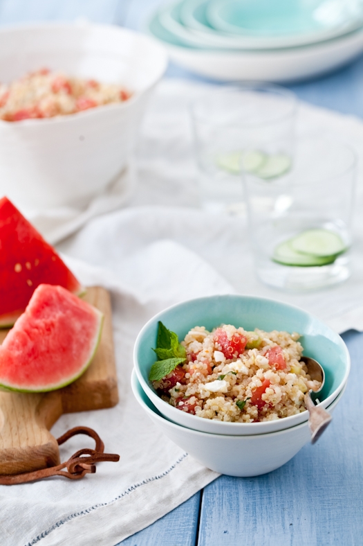 Quinoa, Watermelon & Feta Salad