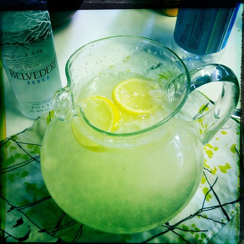 Homemade lemonade, spiked with belvedere vodka!