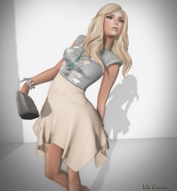 Fashionably Late 4 -  BOUNCE - KAELYN Dress - Apricot (skirt version2)