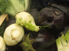 eggplants and fennel