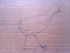 Chicken Collage (Pencil Sketch) by randubnick