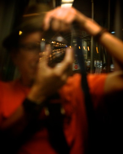 Self-Portrait in the metro