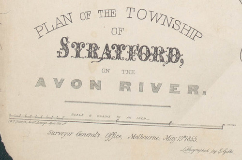 Masthead, Stratford 1855 map