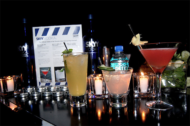 The SKYY Vodka TIFF11 specialty cocktails