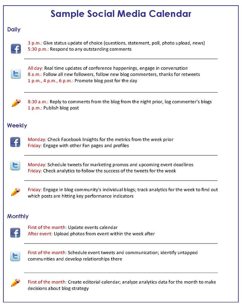 social network business plan example