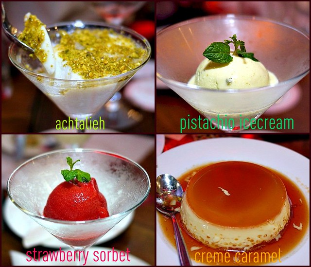 desserts collage