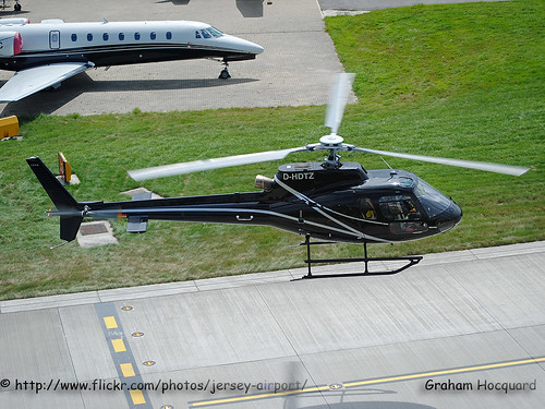 D-HDTZ Aerospatiale As.350B2 Ecureuil by Jersey Airport Photography