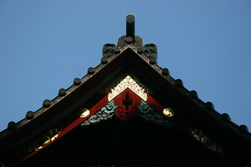 Illuminated temple