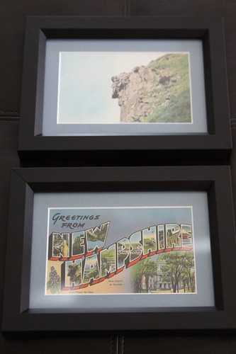 Vintage NH Postcards framed by RSP Studio in Dover, NH