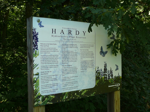 Hardy Dam Rustic Nature Trail sign