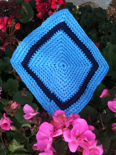 This Square is for the 'Two Tone' Blue. Unfortunately, I have 25 Squares for this particular Blanket now, but I will use in future Blankets.