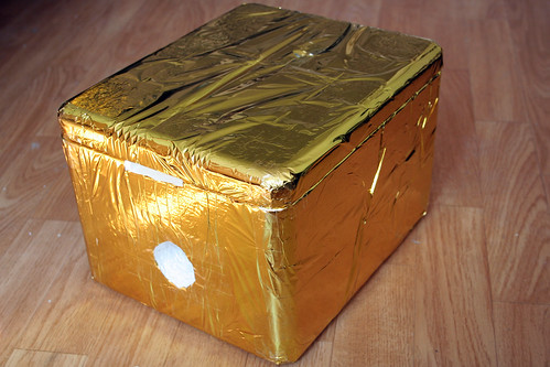 czANSO payload box with protection gold foil