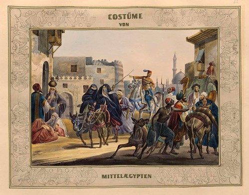 011-Vestimentas del Egipto Medio-Malerische Ansichten aus dem Orient-1839-1840- Heinrich von Mayr-© Bayerische Staatsbibliothek 