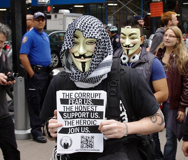 Occupy Wall Street Anonymous 2011 Shankbone