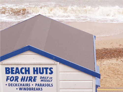 Beach huts for hire by PhotoPuddle