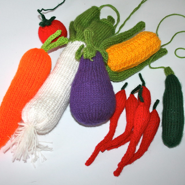 NPA knitted veggies