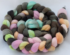  HUGE Discount- "World of Illusion" Wool Top 4oz (...a time to dye)