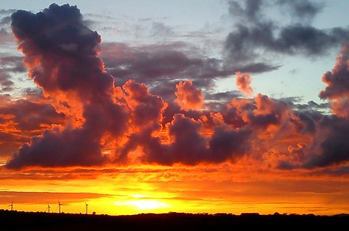 Sunset over Workington