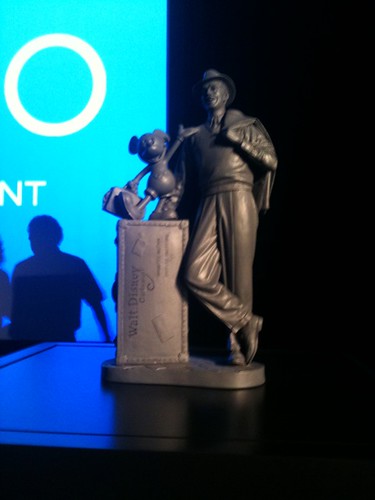Closer look at the new Walt and Mickey statue coming to California Adventure. #D23Expo #fb
