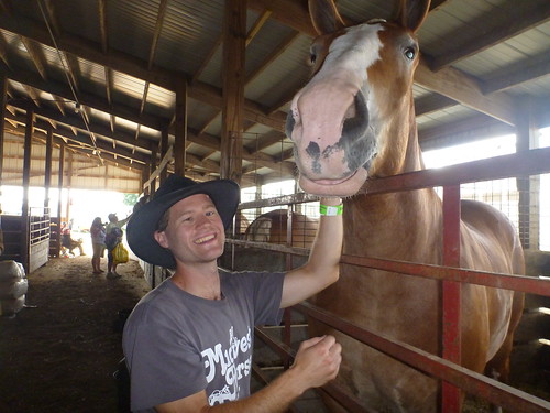 Me With Draft Horse at Horse Days 2011