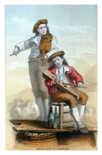 011-Musicos en Laruns-Costumes pyrénéens-1860 