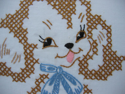 embroidery closeup