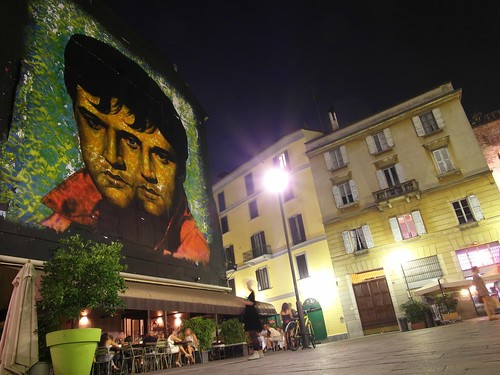 Elvis Presley & Napoleon Wall Mural in Milan, Italy