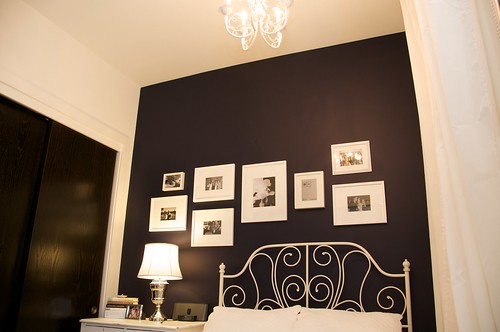 Master Navy Wall with Frames 